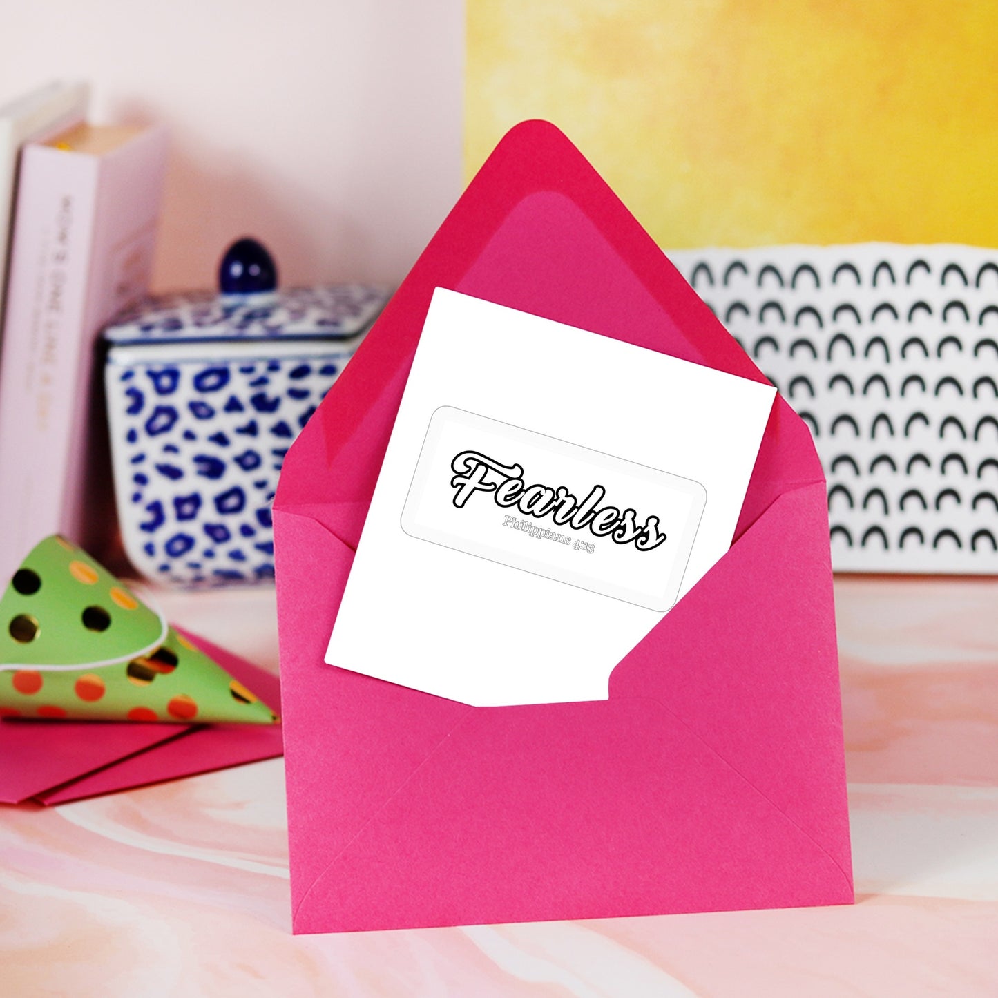 Fearless Design Stickers - 4" x 4"