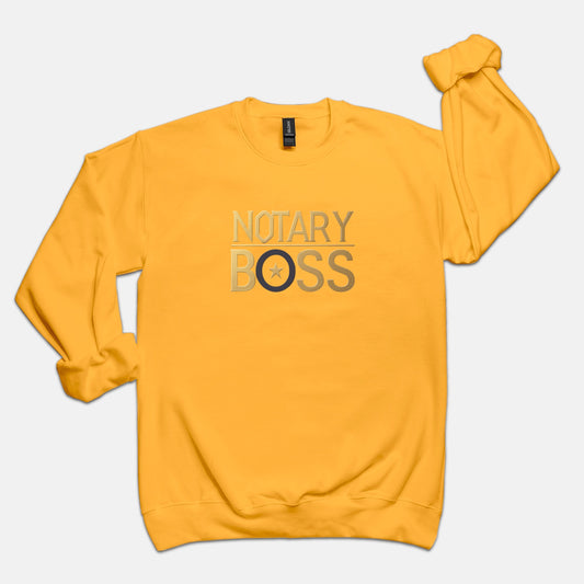 Notary Boss Entrepreneur Solutionist Unisex Sweatshirt