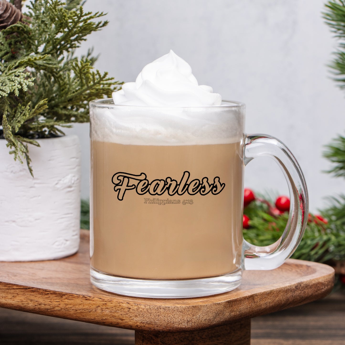 Fearless Classic Design Clear Mug For Your Favorite Beverage