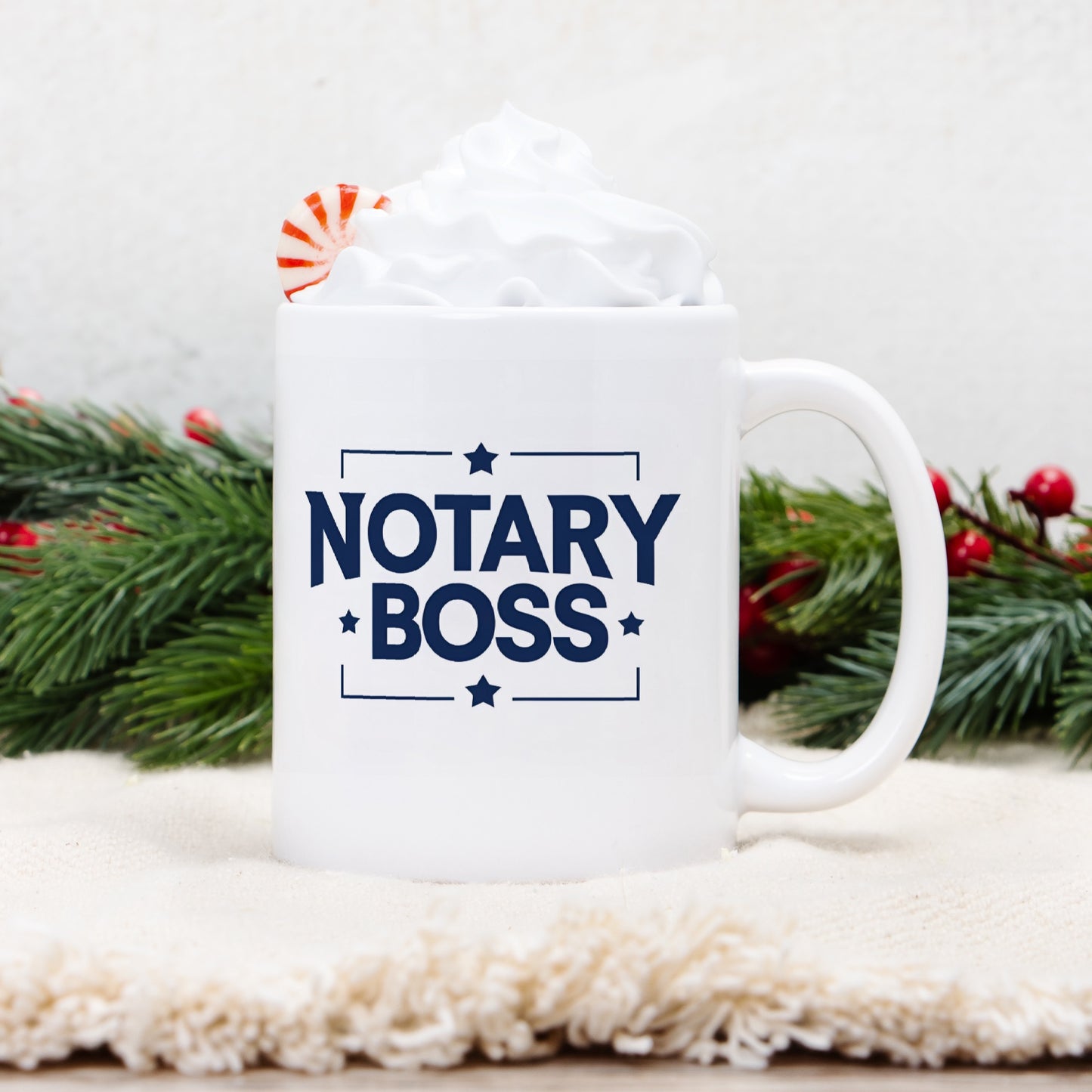 Notary Boss Reaching for the Stars Business Mug