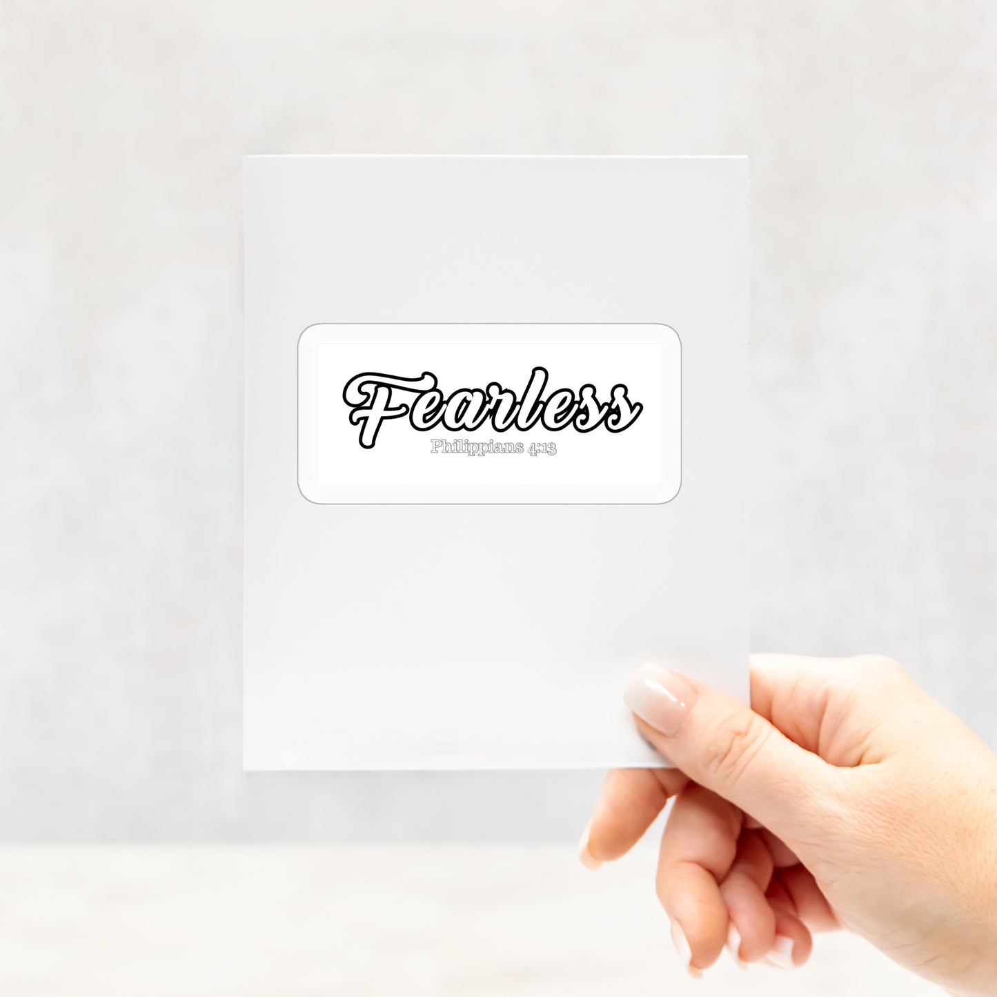 Fearless Design Stickers - 4" x 4"
