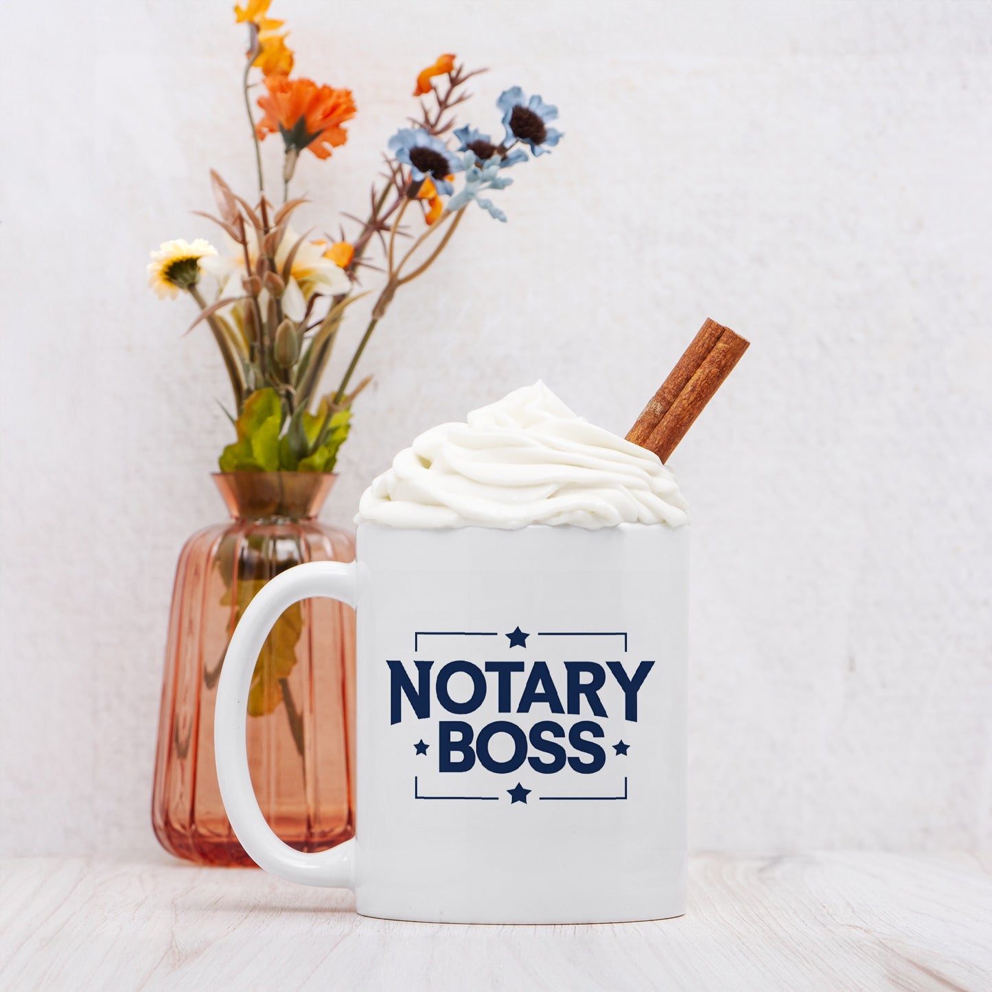 Notary Boss Reaching for the Stars Business Mug