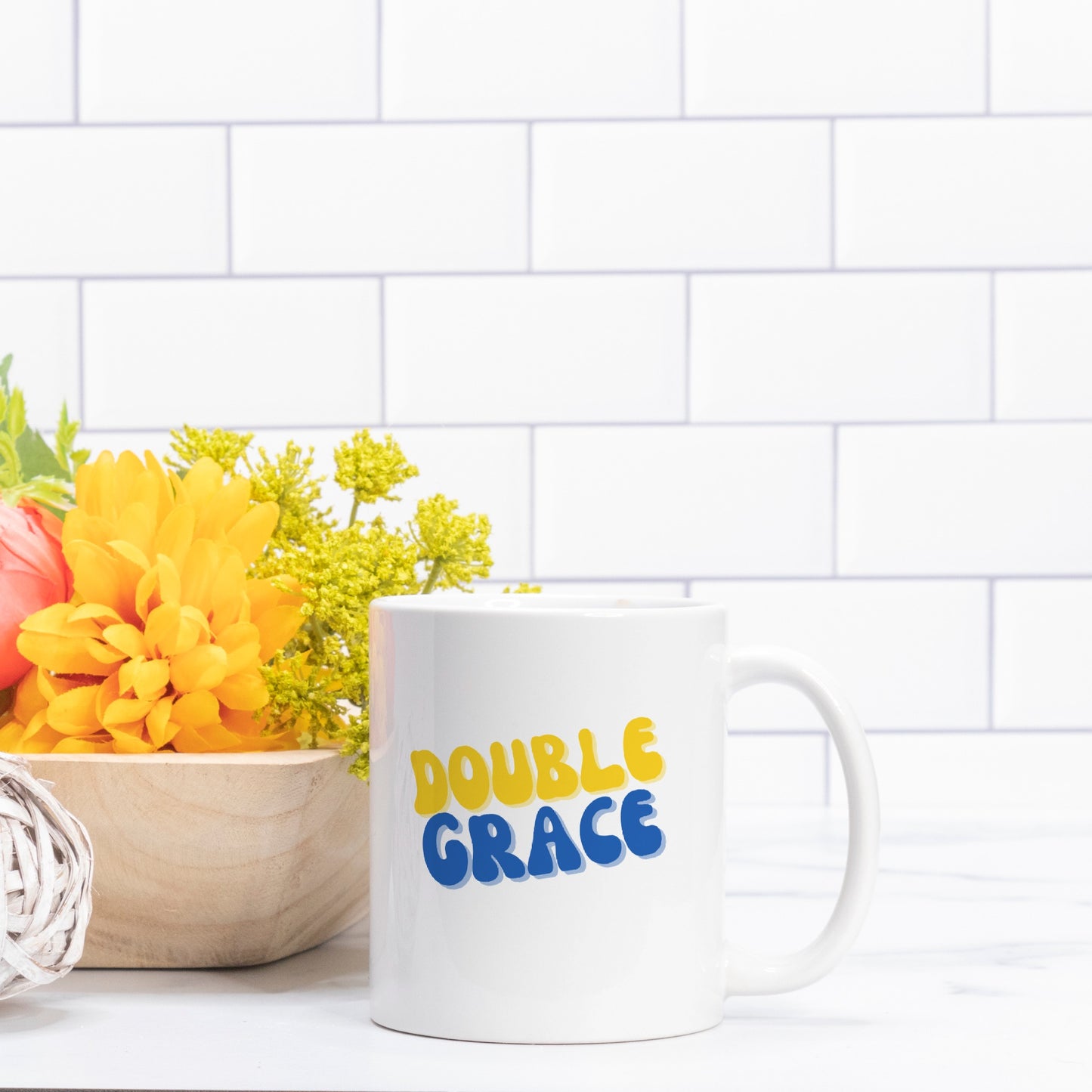 Double Grace Design Mug 11oz