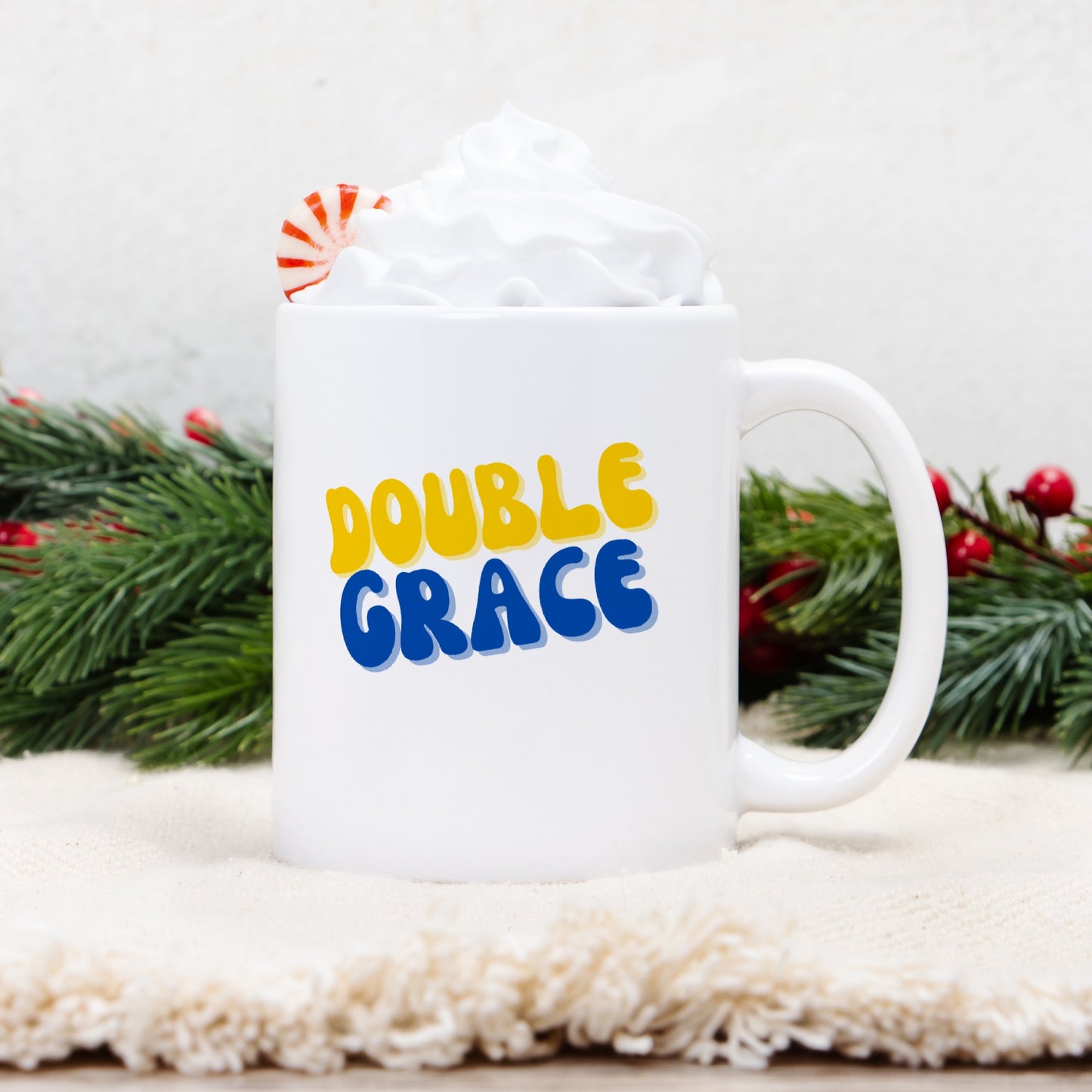 Double Grace Design Mug 11oz