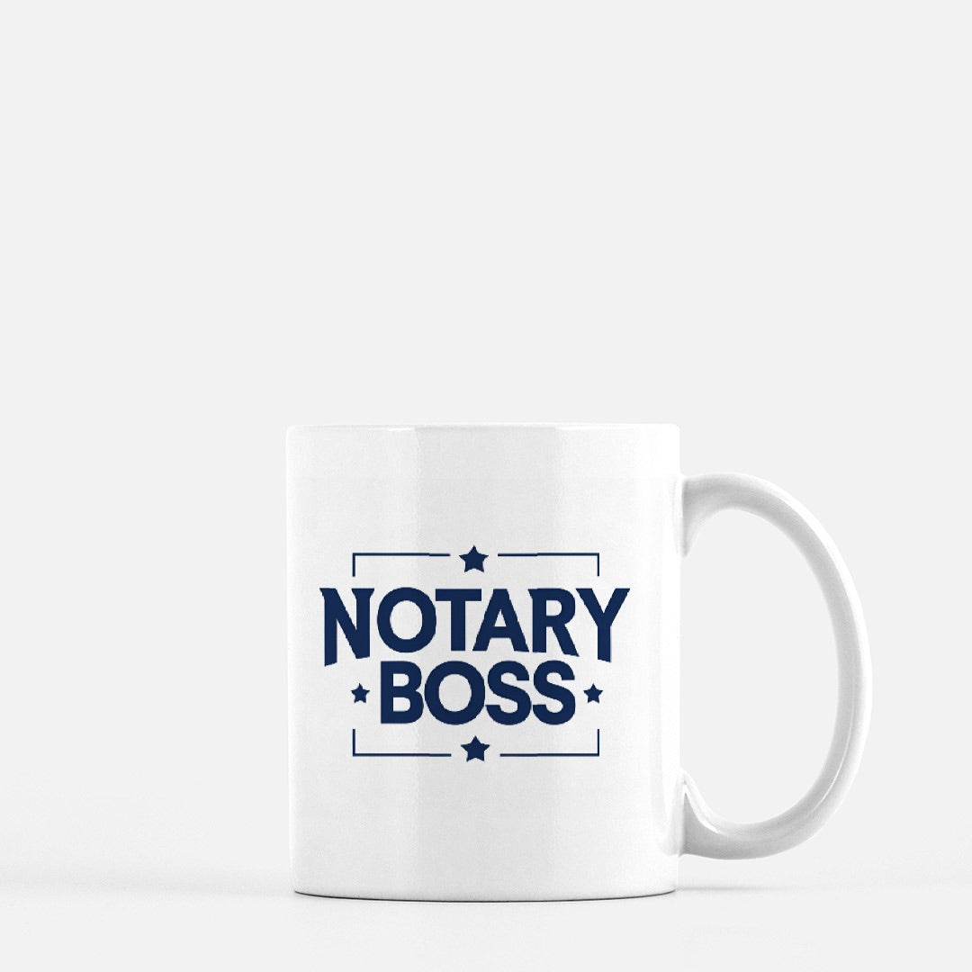 Notary Boss Reaching for the Stars Business Mug