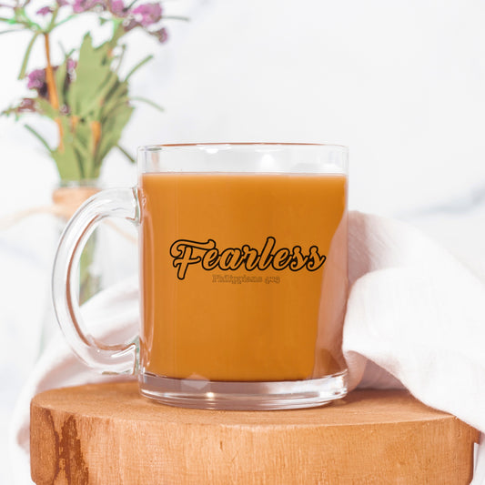 Fearless Classic Design Clear Mug For Your Favorite Beverage