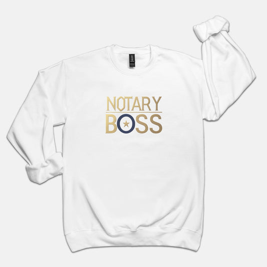 Notary Boss Entrepreneur Solutionist Unisex Sweatshirt